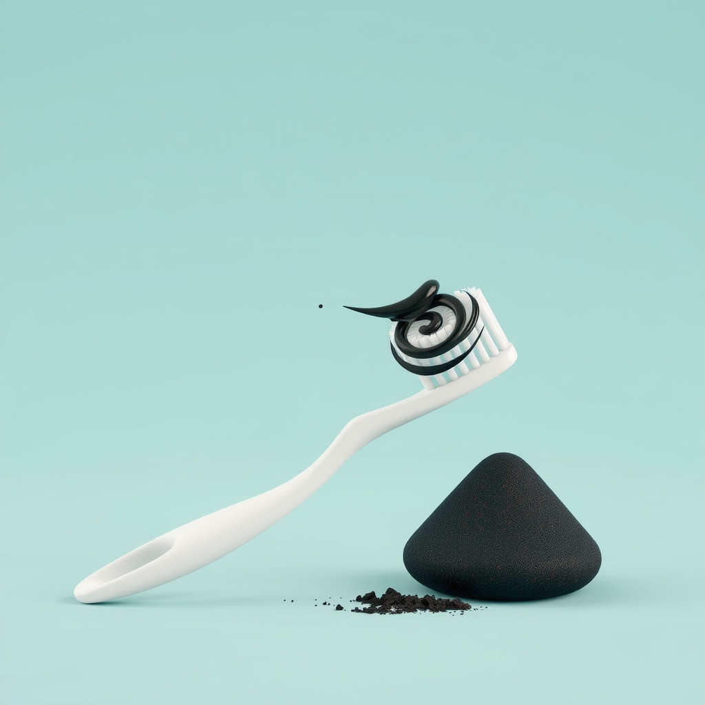 Illustration: Does Activated Charcoal Toothpaste Really Whiten Teeth Safely?
