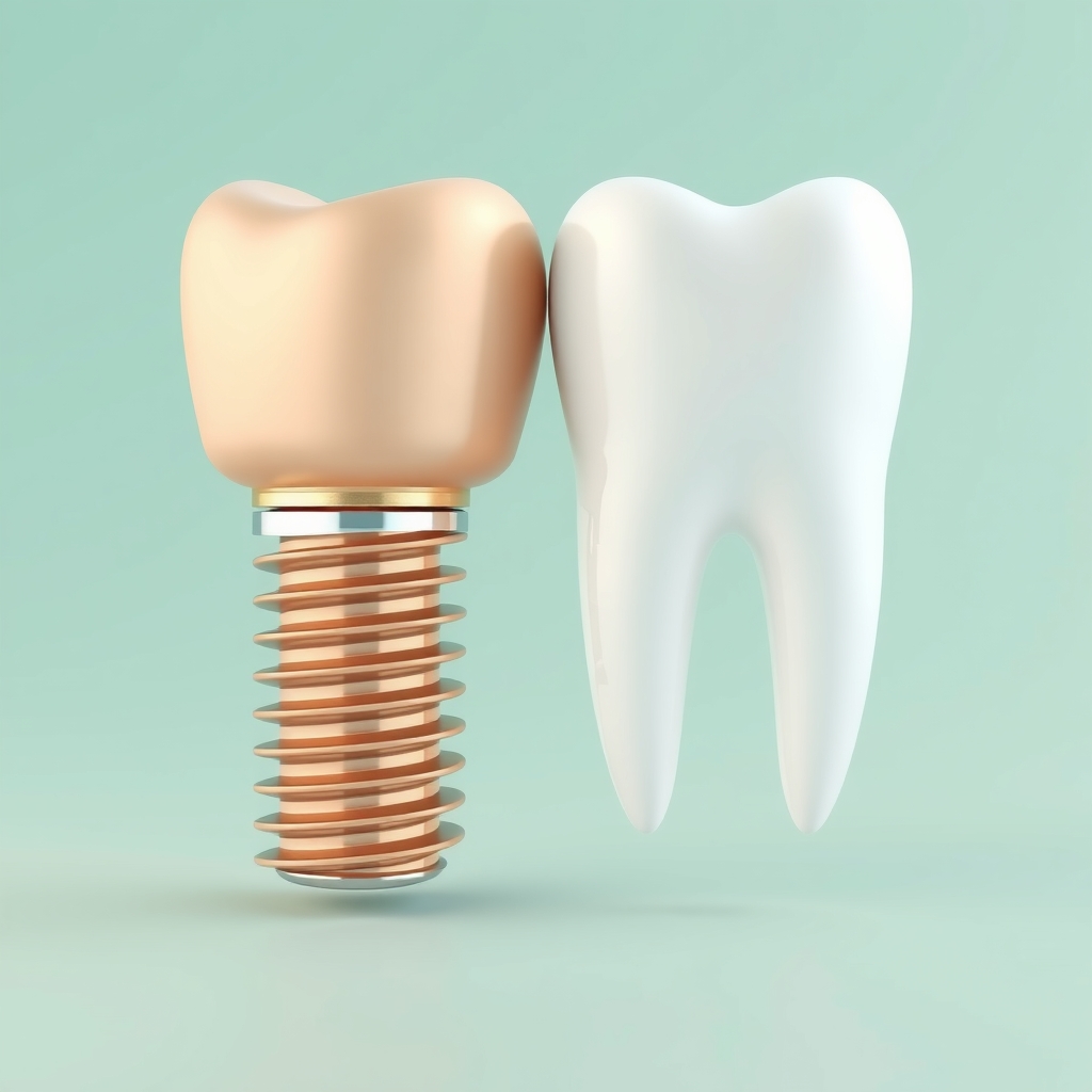 Illustration: Dental Implants vs Bridges for a Missing Tooth