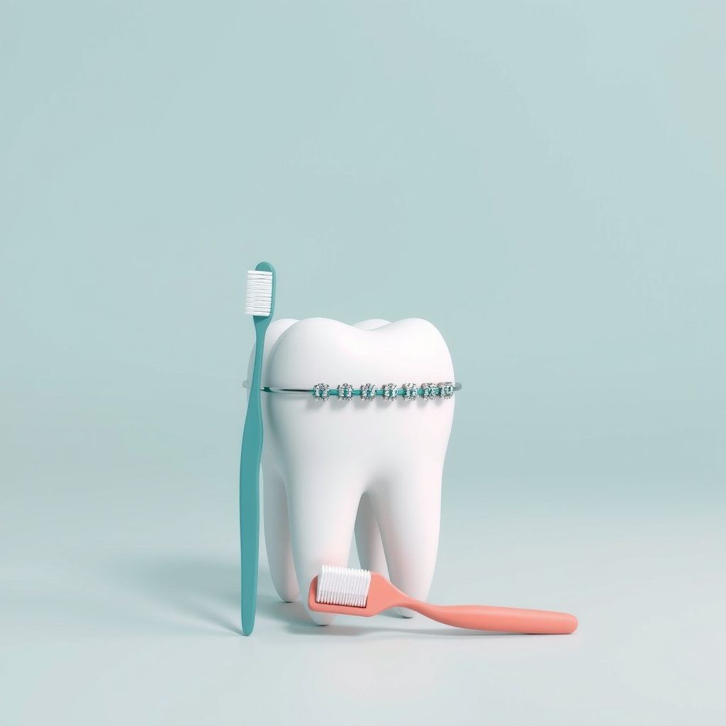 Illustration: How to Keep Teeth Clean and Cavity-Free During Orthodontic Treatment